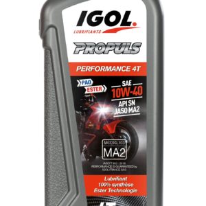 Huile Moteur IGOL Propuls Performance 4T 10W-40 (1L - 100% Synthèse Ester/PAO)
