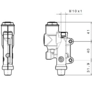 Maître-Cylindre de Frein Arrière BREMBO Ø13mm Titane (Châssis WSP / Side-Car Cross)