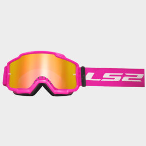 Masque LS2 Charger Rose avec Visière iridium