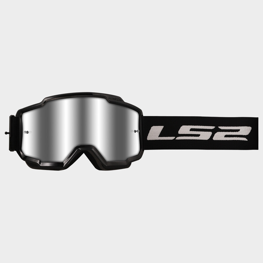 Masque LS2 Charger Noire avec Visière argentée