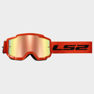 Masque LS2 Charger HV Orange avec Visière iridium