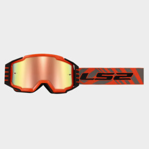 Masque LS2 Charger Pro HV Orange avec Visière iridium